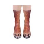 NDLBS White Elephant Gifts for Adults, Funny Gag Gifts Animal Paw Socks Christmas Stocking Stuffers for Adult Women Men Teens