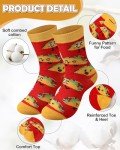 Leumoi 8 Pairs Novelty Food Socks Boys Kids Crazy Crew Socks for 4-7 Years Boys Girls Snack Food Theme for Child Gift