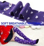 POEATEZO 3-12 Years Girls Knee High Socks Kids Funny Animal Pattern Warm Cotton Long Tall Boot Socks 6 Pairs (Cute Animals-B)