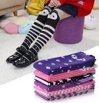 POEATEZO 3-12 Years Girls Knee High Socks Kids Funny Animal Pattern Warm Cotton Long Tall Boot Socks 6 Pairs (Cute Animals-B)