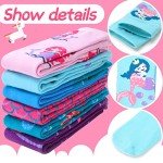 ANTSANG Kids Girls Knee High Socks Long Boot Crazy Silly Fun Gift Cute Tall Animal Socks for Child 6 Pairs Stocking Stuffers Gifts for 10 Year Old Girls Birthday Gifts Ideas(Mermaid Animals)