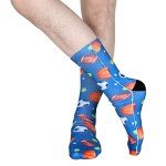 Mens Funny Crazy Socks Unisex Cool Funky 3D Printed Patterned Socks Funny Crazy Ball Themed Boys Novelty Athletic Tube Sock Gifts