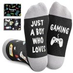 Gaming Socks for Teen Boys - Funny Gamer Socks, Video Game for Children 10-12 Years