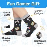 Gaming Socks for Teen Boys - Funny Gamer Socks, Video Game for Children 10-12 Years