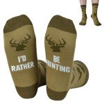 Fathers Day Socks Gifts for Men,Fathers Day Dad Gifts From Daughter,Birthday Gifts for Men,Dad Gifts,I'd Rather Be Hunting Socks,Funny Gifts for Him,Grandpa
