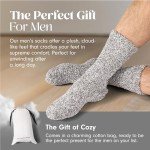 Unboxme Premium Fluffy Cloud Socks - Ultra-Soft, Warm Fuzzy Comfort - Luxury Cozy Socks for Men, 1 Pair Heather Charcoal