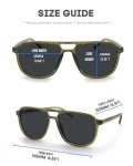 PRIVEL XXL Size Extra Large 160MM Polarized Double Bridge Retro Aviator Sunglasses Big Wide Heads Men UV400 Protection Glasses (PMX013P-2)