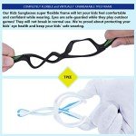 DEAFRAIN Kids Sunglasses for Polarized Boys Girls Child Toddler Baseball Sport Rubber Sun Glasses Age 3-7