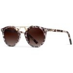 WearMe Pro - Women's Polarized, Round Retro, Double-Bridge Vintage Sunglasses