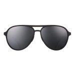 goodr Operation: Blackout Polarized Aviator Sunglasses for Men & Women, Large Sized (Mach G), Black Solid Frame with Black Non-Reflective Glare Reducing Lenses, UV400 Protection, No Slip, No Bounce