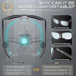 ATTCL Men's Retro Metal Frame Driving Polarized Sunglasses For Men/Women (Black-Silver, 8587)