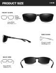 BIRCEN Polarized Mens Sunglasses: UV Protection Sports Shades for Men Women Sport Driving with Al-Mg Frame