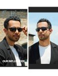 BIRCEN Polarized Mens Sunglasses: UV Protection Sports Shades for Men Women Sport Driving with Al-Mg Frame