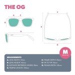 goodr Mick & Keith's Midnight Ramble Polarized Sunglasses for Men & Women, Medium Sized (OG), Black Solid Frame with Blue Mirrored Reflective Lenses, UV400 Protection, No Slip, No Bounce