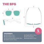 goodr Just Knock It On! Polarized Sunglasses for Men & Women, Large Sized (BFG), Dark Brown Translucent Frames with Copper High Contrast Lenses, UV400 Protection, No Slip, No Bounce