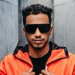 Blenders Eyewear SciFi – Polarized Sunglasses – Single-Lens with a Flat-Top Design – 100% UV Protection – For Men and Women – Dark Flatter