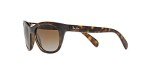 Ray-Ban Women's RB4216 Square Sunglasses, Light Havana/Polarized Brown Gradient, 56 mm