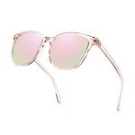 Myiaur Polarized Sunglasses for Women, Square Mirrored Trendy Shades with UV Protection Reduce Glare Sun Glasses
