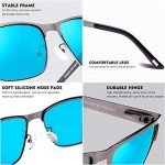 CARFIA Metal Mens Sunglasses Polarized UV400 Protection for Driving Fishing Hiking Golf Everyday Use