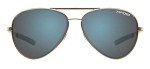 Tifosi Optics Shwae Aviator Sunglasses (Gold, Smoke Bright Blue)