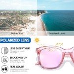 Myiaur Polarized Sunglasses for Women, Trendy Big Oversized Sun Glasses with Mirrored Lens UV400 Protection