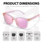Myiaur Polarized Sunglasses for Women, Trendy Big Oversized Sun Glasses with Mirrored Lens UV400 Protection