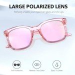 Myiaur Polarized Sunglasses for Women, Trendy Big Oversized Sun Glasses with Mirrored Lens UV400 Protection