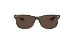 Ray-Ban Kids' RJ9052S New Wayfarer Square Sunglasses, Havana/Dark Brown, 48 mm
