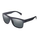 HUK, Polarized Lens Eyewear with Performance Frames, Fishing, Sports & Outdoors Sunglasses Panto, (Clinch) Gray/Matte Black, Medium/Large