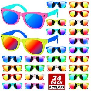 OLIKER Kids Sunglasses Bulk,24Pack Kids Sunglasses with UV400 Protection,Kids Sunglasses Party Favors,for Boys Girls Age 3-8