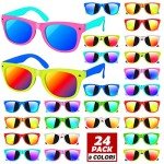 OLIKER Kids Sunglasses Bulk,24Pack Kids Sunglasses with UV400 Protection,Kids Sunglasses Party Favors,for Boys Girls Age 3-8