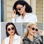 SUNGAIT Retro Polarized Sunglasses Womens Trendy Style Sun Glasses Oval Classic Shades Sunglasses UV400 Protection SGT8800JKHU