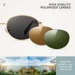 SUNGAIT Retro Polarized Sunglasses Womens Trendy Style Sun Glasses Oval Classic Shades Sunglasses UV400 Protection SGT8800JKHU