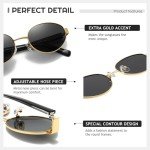 SUNGAIT Retro Polarized Sunglasses Womens Trendy Style Sun Glasses Oval Classic Shades Sunglasses UV400 Protection SGT8800JKHU