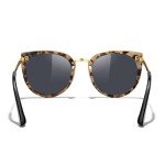 MERRY'S Girls Cat Eye Sunglasses for kids Children Polarized Sunglasses S7000 (Leopard Frame, 49)