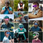 STORYCOAST Sports Running Sunglasses for Men Women Cycling Driving Fishing Bike Sunglasses Polarized UV400 Protection 3Pack Matte Black/Gray+Matte Black/Red+Matte Black/Dark Blue