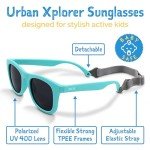 JAN & JUL Girls Sunglasses for Kids, UV400 Protection with Adjustable Strap (M: 2-6 Years, Lemonade Aurora)