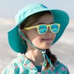 JAN & JUL Girls Sunglasses for Kids, UV400 Protection with Adjustable Strap (M: 2-6 Years, Lemonade Aurora)