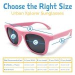 JAN & JUL Girls Sunglasses for Kids, UV400 Protection with Adjustable Strap (M: 2-6 Years, Lemonade Aurora)