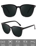FIMILU 2 Packs Sunglasses for Women Polarized UV400 Protection Lens Big Frame Fashion Glasses Trendy Stylish Shade
