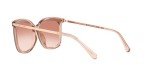 Michael Kors Women's MK2079U Zermatt Universal Fit Square Sunglasses, Pink Transparent/Rose Gold Gradient Mirrored, 61 mm