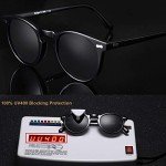 CARFIA Vintage Polarized Sunglasses for Men UV400 Protection Retro Fashion Eyewear Hand-crafted Acetate Frame CA5288L