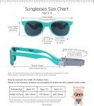COCOSAND Toddler Baby Sunglasses with Strap Polarized Flexible Square Frame UV400 Protection for Kids Girl Boy Age 2-6, Green