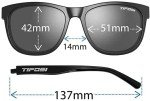 Tifosi Swank Sunglasses (Avant Clear/Smoke Bright Blue Mirror Lenses)