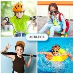 ACBLUCE Kids Sunglasses for Boys Girls Polarized Child Sports Baseball Running Beach Black Orange UV400 Glasses for Age 5-12
