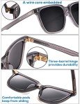 CARFIA Polarized Men's Sunglasses UV400 Protection for Driving Fishing Hiking Golf Outdoor Sport Glasses