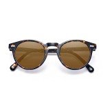 CARFIA Vintage Polarized Sunglasses for Men UV400 Protection Retro Fashion Eyewear Hand-crafted Acetate Frame CA5288L