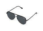 Quay - Sunglasses for Men & Women, Polarized Aviator Lenses with UV Protection, Oversized Sunglasses (High Key Extra Large, Black)