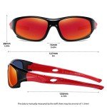 DYLB 3 Pack Flexible Kids Polarized Sunglasses For Boys Girls With Strap, Sport Sunglasses for Children Age 3-10.