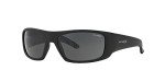 Arnette Men's AN4182 Hot Shot Wrap Sunglasses, Fuzzy Black/Grey, 62 mm